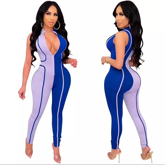 Blue Jumpsuit - Picture 1 of 1